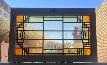 Art Deco Glas-in-loodraam - Possibly produced by Bogtman