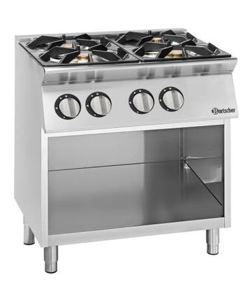 Gasfornuis | 900 | 4 Gasbranders, 2x6kW + 2x10kW | Aardgas,, Verzenden, Nieuw in verpakking