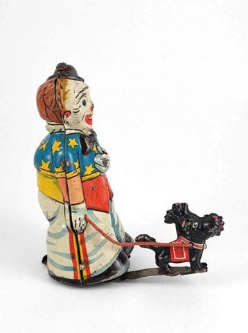 D.R.G.M. Germany - Jouet Clown met hond - 1920-1930 -