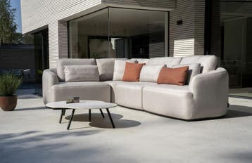 Flow Yavi L-loungebank Graumel chalk |   Sunbrella | SALE, Tuin en Terras, Nieuw