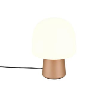 Trio STEEN tafellamp | E14 Fitting | bruin met wit | Ø 20 cm, Huis en Inrichting, Verzenden, Nieuw