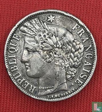 Frankrijk 5 francs 1870 (Ceres - A - zonder legenda), Verzenden, Losse munt