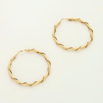 Sans prix de réserve - Boucles doreilles - 18 carats Or, Handtassen en Accessoires, Oorbellen, Nieuw