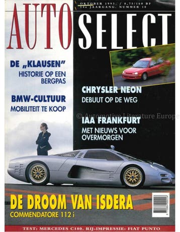 1993 AUTO SELECT MAGAZINE 10 NEDERLANDS, Ophalen of Verzenden, Nieuw
