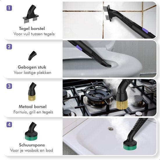 2dekans | Motionflow Stoomreiniger – Instelbare Stoomkracht, Elektronische apparatuur, Stoomapparaten, Ophalen of Verzenden