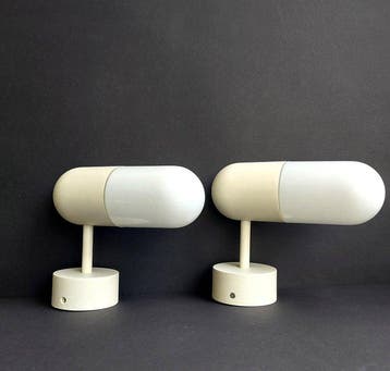 IKEA - Wandspot (2) - ÖSTANÅ - Metaal, Glas, Plastic - Set