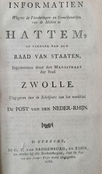 [Pieter Hoen] - Bijlagen tot de post van den Neder-Rhijn