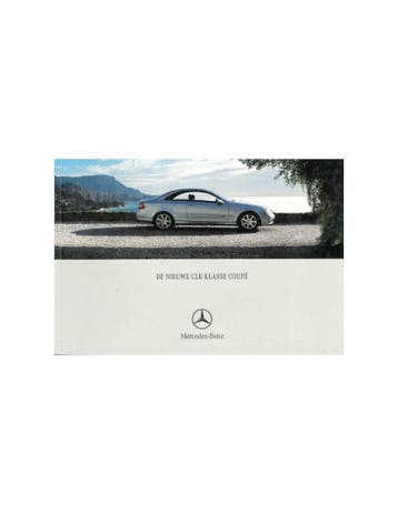 2002 MERCEDES BENZ CLK COUPÉ BROCHURE NEDERLANDS, Nieuw
