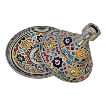 Dit is een traditioneel handgemaakt Marokkaans tajine -