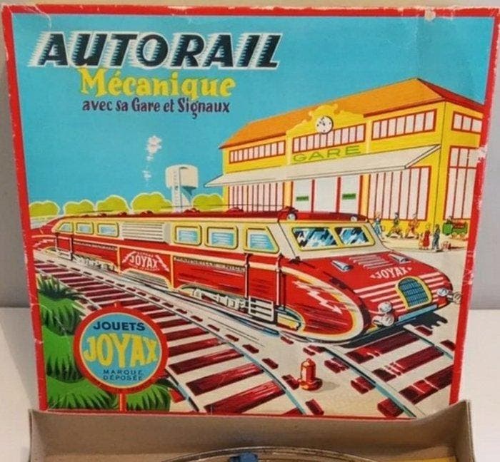 Joyax - Autorail Mécanique - Train en étain à remontoir -, Antiek en Kunst, Antiek | Speelgoed