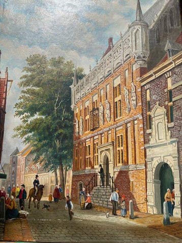W Aberson (1885-1984) - Stadhuis te Kampen n Cornelis