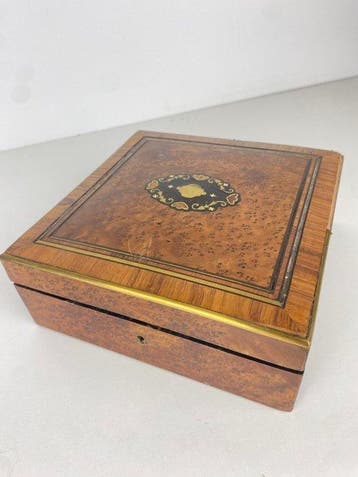 Boîte - Bois, Loupe d’Orme, Antiquités & Art
