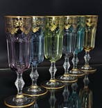 Artemisia - Flûte à champagne (6) - Cristal, oro zecchino