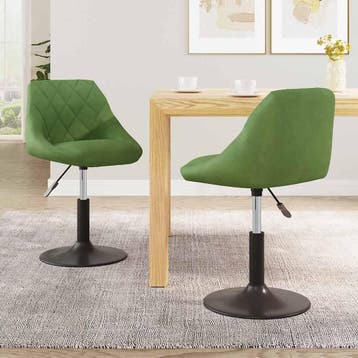 2 chaises velours vert - Jusqua epuisement - Prix sacrifie, Verzenden, Modern