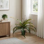 vidaXL Kunstmatige Fern Boom Groen 58 x 13 x 60 cm Stof en, Verzenden