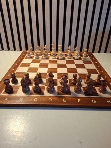 Jeu déchecs - Loodverzwaard Staunton schaakspel - Bois
