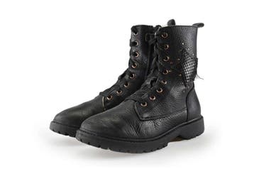Braqeez Veterboots Meisjes in maat 33 Zwart, Verzenden, Jongen of Meisje, Schoenen, Nieuw