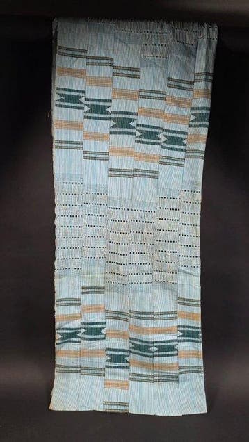 Katoenen stof Aso Oke - Yoruba - Nigeria, Antiek en Kunst
