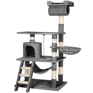 tectake Krabpaal Stokeley 141cm - grijs, Dieren en Toebehoren, Verzenden, Nieuw