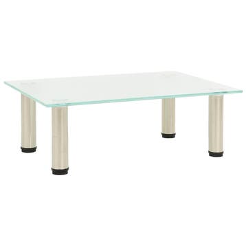 vidaXL Tv-meubel 40x35x17 cm gehard glas mat, Verzenden, Nieuw