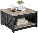 2dekans | Yaheetech Salontafel Vierkant – 80 x 80 x 45 cm –, Ophalen of Verzenden