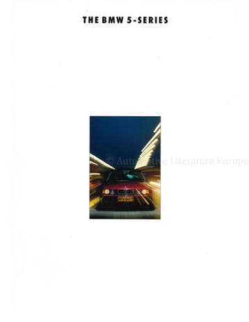 1992 BMW 5 SERIE BROCHURE ENGELS