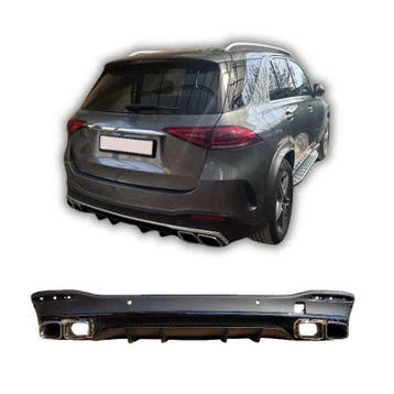 Diffuser voor mercedes gle w167 2019+ met dubbele chrome uit, Nieuw