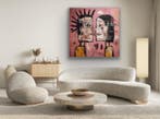 Eric Brumette - KISS ME LIKE BASQUIAT 52 - Toile L, Antiek en Kunst