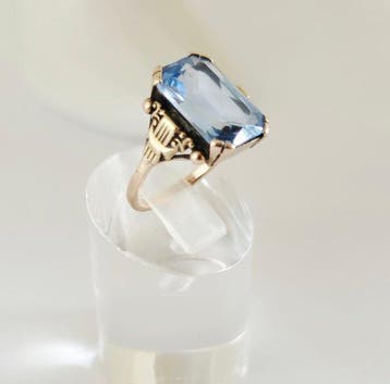 Sans prix de réserve - Bague - 8 carats Or jaune - gemme de