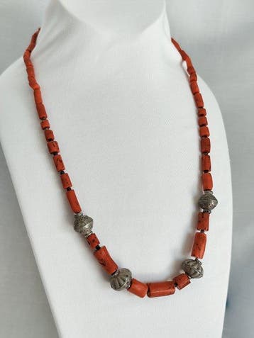 Kraagketting - Vintage Sardijnse halsketting van natuurlijk