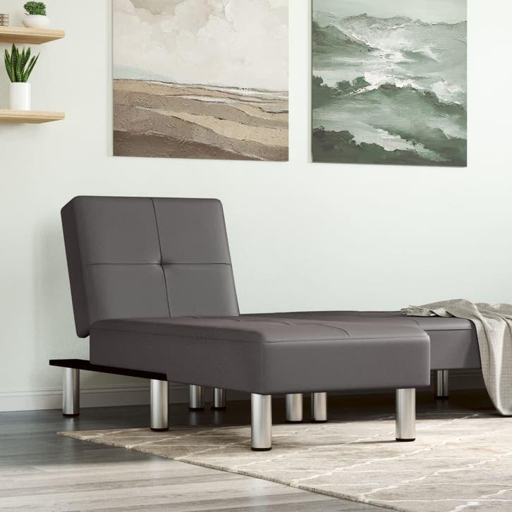 Chaise Longue Grijs | Retour Deal | -34% Korting, Huis en Inrichting, Zetels | Zetels en Chaises Longues, Minder dan 150 cm, 150 cm of meer