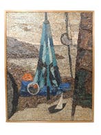 Alcione Gubellini (1913 - ?) - Spiaggia, Antiek en Kunst
