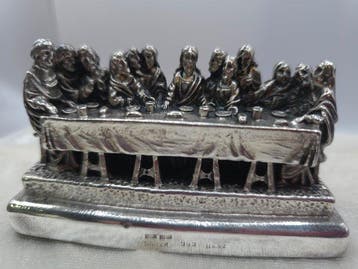 Decoratief ornament - Italië - Milan Ambachtelijk Zilver 999, Antiek en Kunst