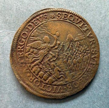 Pays-Bas espagnols. Jeton 1598 - Het leger van Maurits