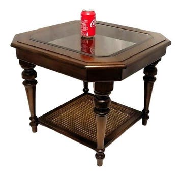Meubelmakerij Lotus - Salontafel - Notenhout Weens riet, Antiek en Kunst