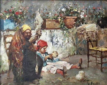 Gennaro Irolli (XX) - Filando la lana