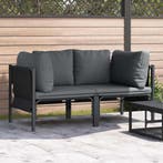 vidaXL Buiten Meubilair 2 Stuk Antraciet 80 x 80 x 71 cm, Verzenden, Nieuw