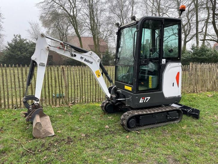 Veiling: Minigraver Bobcat E17 Diesel 10.2kW 2021, Zakelijke goederen, Machines en Bouw | Kranen en Graafmachines, Ophalen