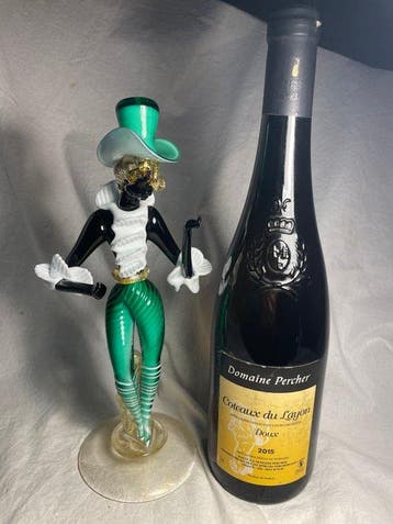 Murano - Beeldje -  IL BALLERINO-27cm - Glazen soufflé met