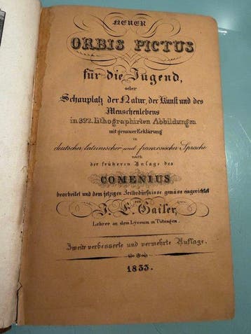Jakob Eberhard Gailer - Neuer Orbis Pictus für die Jugend,