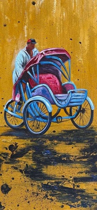 Nguyen Robert - Tuk tuk 80 60 cm - No Reserve