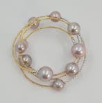 Armband - 18 karaat Witgoud, Roségoud, Geel goud, 8×11 mm, Nieuw