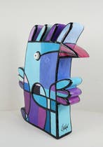 Jacqueline Schäfer - Beeld, Fancy Bird XL - 48 cm - resin -