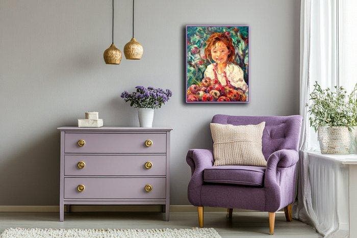 Vitaly Leshukov (XX-XXI) - Sonrisa-3, Antiquités & Art, Art | Peinture | Classique
