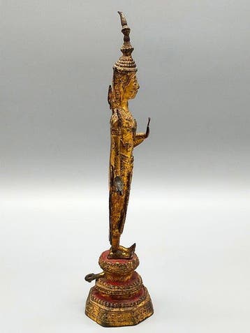 Buddha Figur – Stehender Buddha im Rattanakosin Stil -, Antiek en Kunst