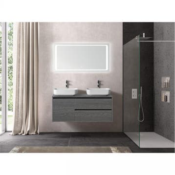 Florence Badmeubelset Birmingham 120cm Grijs, Huis en Inrichting, Ophalen of Verzenden, Nieuw