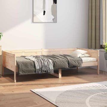 vidaXL Slaapbank massief grenenhout 80x200 cm, Verzenden