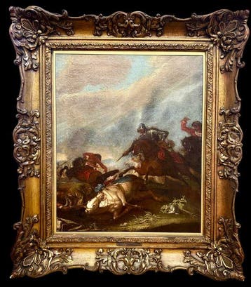 Georg Philipp Rugendas I (1666–1742) - A Cavalry Skirmish