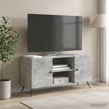 vidaXL TV Kast 102 x 34,5 x 50 cm Betongrijs Bewerkt hout, Verzenden, Nieuw
