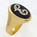 Bague - 18 carats Or jaune, Or blanc Diamant (Naturelle)